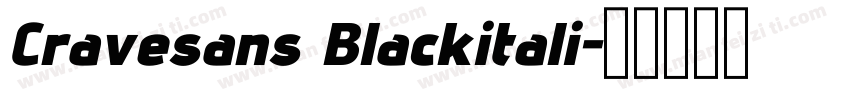 Cravesans Blackitali字体转换